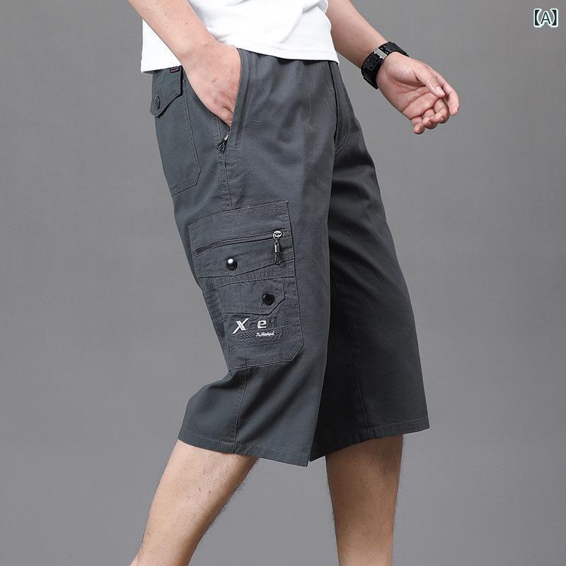 パンツ 男性用 7分丈パンツ ミドルエイジ 向け リブコットン 高弾性 ストレート 薄手 スラックス タイプ 普段使い 部屋着 春