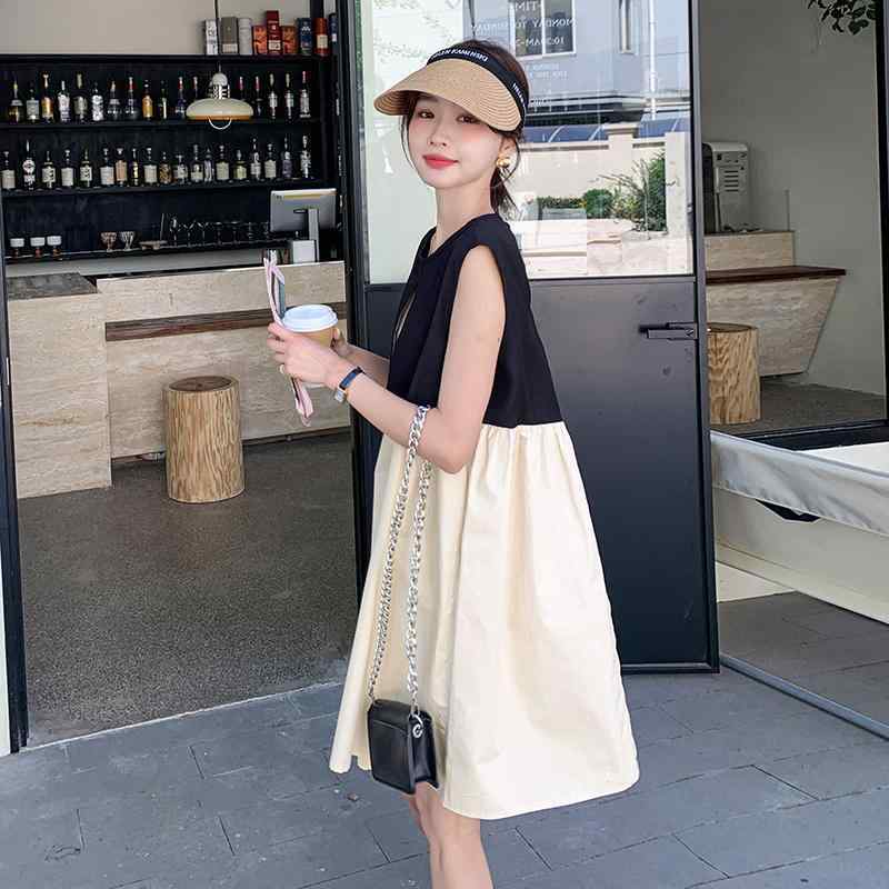 衣装 レディース 夏 A伝達ルート 縛 高押し出し ノースリーブ 好いたらしいめ 今めかしい 可愛らしい 膝丈 ひざ下 冷やりとした ゆったり 通い 普段使い走り 会う約束 お呼ばれ 二次会 成人女性会 お召しあがる会