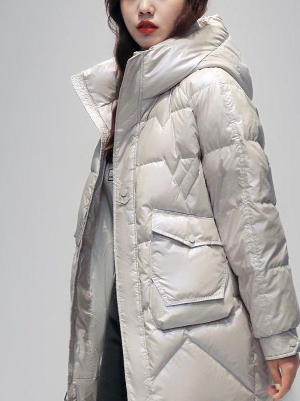 コート レディース 中綿コート 冬服 韓国風 ロング丈 ゆったり 厚手 ダウン風ジャケット アウター 暖かい 防寒 軽量 ミドル丈 ブラック ベージュ