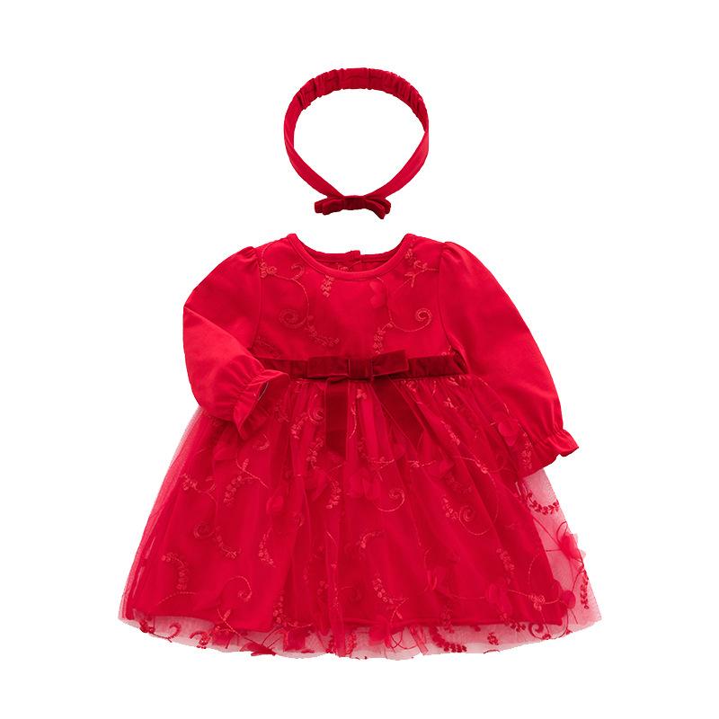 ワンピース ベビー 秋冬 ニットワンピース いちご Aライン チュニック 赤ちゃん ベビー服 かわいい 幼児 女の子 春秋
