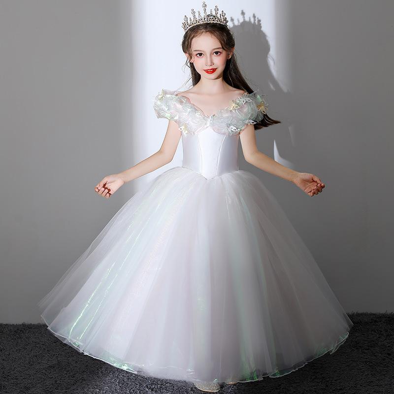 子供用ドレス 女の子 クリスマス 舞踏会 衣装 ピアノ 発表会 誕生日 子供 フォーマルドレス プリンセスドレス チュールスカート パーティードレス 結婚式 演奏会
