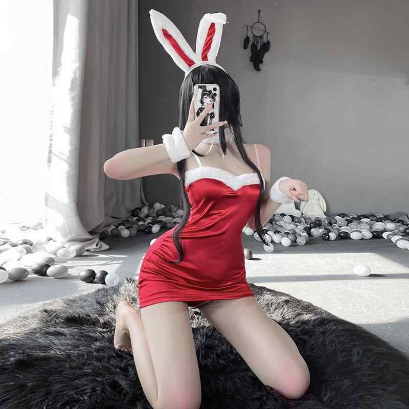 コスプレ衣装 レディース セクシー バニーガール メイド服 ベルベット 欧米風 ハロウィン クリスマス パーティー イベント