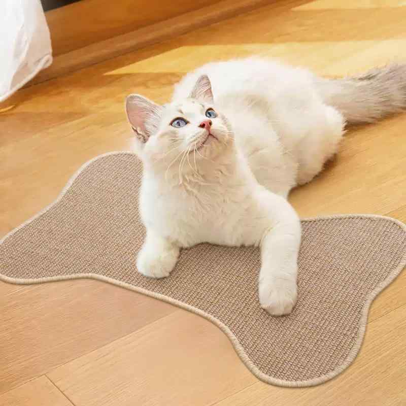 猫 爪とぎ 天然剣麻 猫用 爪研ぎマット カーペット 耐摩耗性 滑り止め 猫のおもちゃ ダークカラー ライトカラー 剣麻