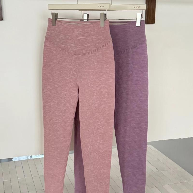 パンツ レディース 暖パン 秋冬 あったか 裏起毛 防寒 婦人 スラックス ズボン ボトムス 股上深め ゆったり 大きいサイズ ピンク パープル