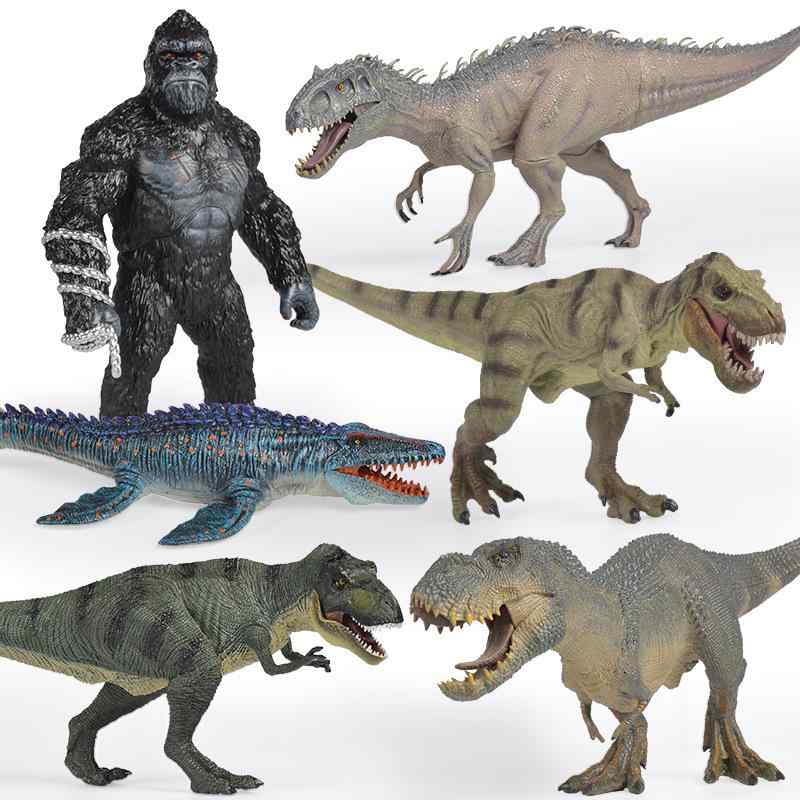 子供用おもちゃ シミュレーション 恐竜 モデル フィギュア 5点セット 動物 セット 暴君竜 トリケラトプス 男の子 PVC 静的モデル 動物植物 35cm 組み立て 7歳 14歳