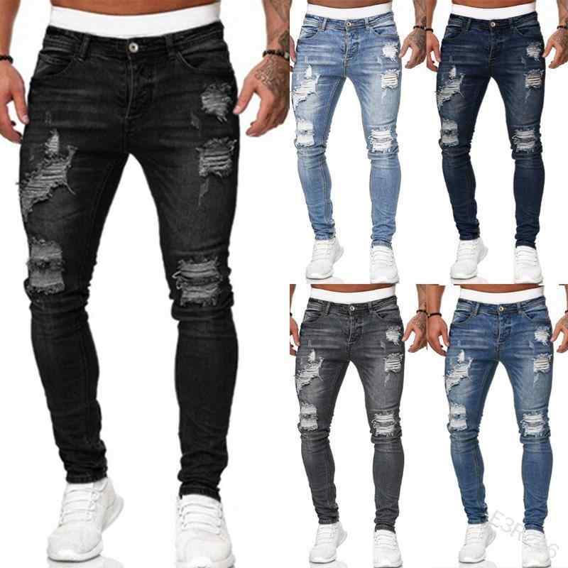 ジーンズ メンズ ダメージ デニムパンツ スキニーパンツ ウォッシュ加工 スリムフィット ストレッチ ジーパン 男性用 Gパン ボトムス ズボン デイリーユース 4,906円