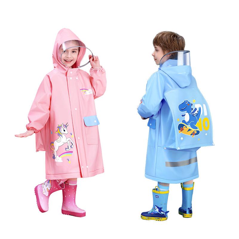 子供用レインコート 男の子 女の子 幼稚園 小学生 防水 雨具 カッパ 恐竜 ユニコーン
