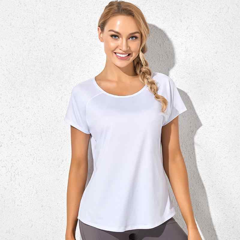 Tシャツ レディース ヨガウェア スポーツウェア トレーニングウェア ランニングウェア 半袖 ポリエステル 吸湿速乾 接触冷感 伸縮性 メッシュ 浅蟹灰 スカイブルー ブラック アイボリー 桜ピンク S M L XL