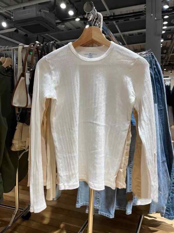 Tシャツ レディース 春秋 レース 花柄 スリム 長袖 トップス カットソー 接触冷感 吸湿速乾 かわいい 白