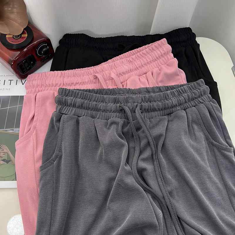 ズボン下 レディース 小っちゃい 高押し出し キュプラ ワイドレッグパンツ ご機嫌酉の方角 ゆったり 痩せ押し出し ひんやり 引っ切り無いズボン下 伸び伸びするズボン下 黒 薄墨色 サクラ色系 カーキ S M L