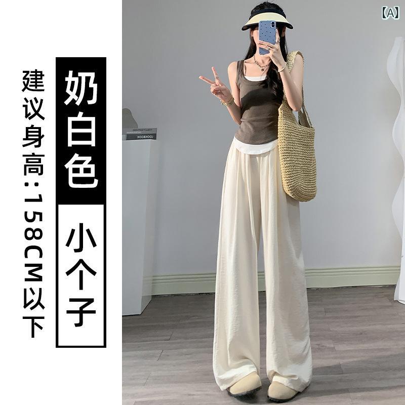 パンツ レディース 春秋 高見え ワイドレッグパンツ ゆったり ポリエステル テーパードパンツ 無地 シンプル 美脚 ウエストゴム ストレッチ 薄手 リラックス 普段使い デイリー