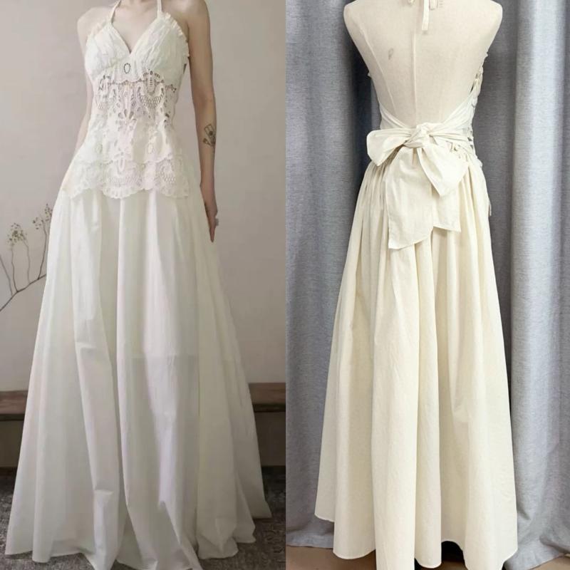 衣装 レディース 白 スピード競技 A生産ライン Vのど首 ノースリーブ 麻 リネン 高腰 膝下 ミモレ丈 ロング衣装 たまり場 寄りあい お召しもの 春夏 ベージュ 象牙色