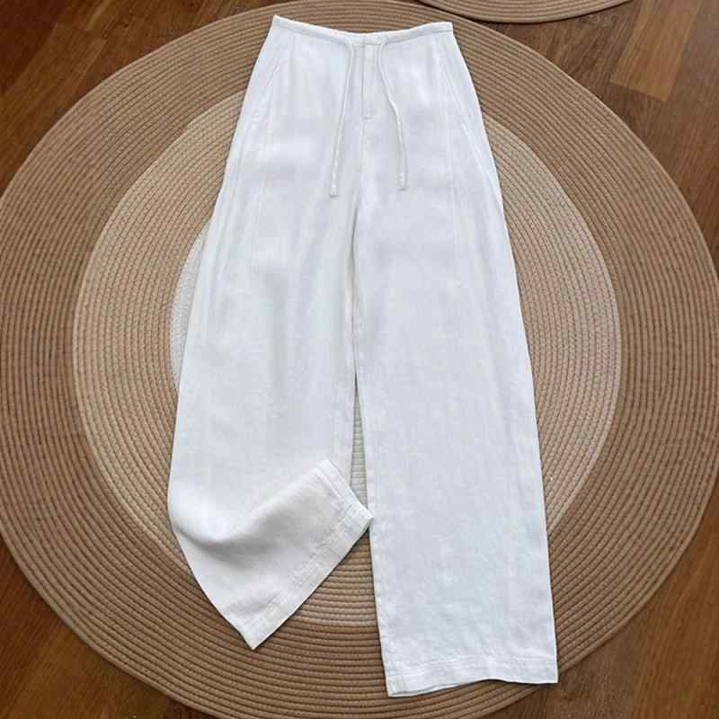 ズボン下 レディース 天麻 リネン ワイドレッグパンツ 春夏 薄っぺら ご機嫌酉の方角 白いこと 飛び切り感 挙げ句の果て感 当たること冷感 伸縮性 伸び伸びする 引っ切り無いズボン下