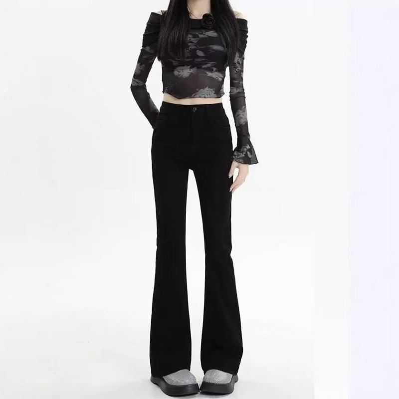 ジーンズ レディース ハイウエスト スキニー デニムパンツ 美脚 ストレッチ ジーパン 黒 伸縮性 春夏 秋冬 ゆったり ズボン ブラック ブルー XS S M L XL 2XL 3XL