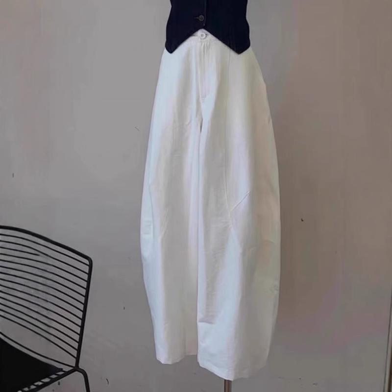 パンツ レディース 弧形 ワイドパンツ バナナパンツ リラックス 高見え 美脚 接触冷感 ポリエステル ゆったり ストレートパンツ 通勤 オフィス カジュアル 春夏