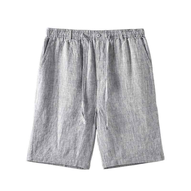 麻 パンツ 男性用 リネンパンツ リラックスパンツ 5分丈パンツ 短パン ハーフパンツ ズボン 通気性 涼しい 普段使い 薄手 春夏 ホワイト ダークグレー ライトグレー ネイビー 麻色 ブラック S M L XL 2XL 3XL 4XL