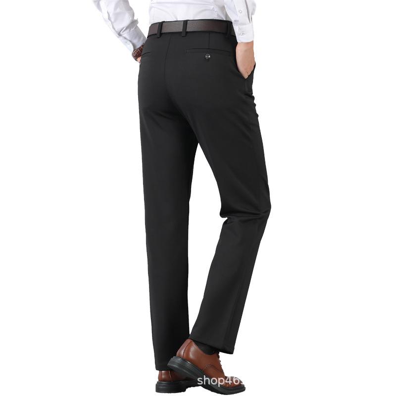パンツ 男性用 スラックス ストレート 高齢者 向け カジュアルパンツ 薄手 厚手 高弾性 ウエストゴム 普段使い 部屋着 黒 紺 グレー ベージュ ワインレッド 伸縮性