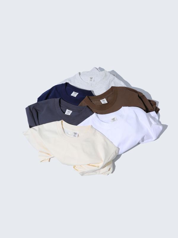 Tシャツ メンズ 男性用 半袖 夏 クルーネック 接触冷感 吸湿速乾 抗菌 防臭 抗UV 紫外線カット 綿混紡 240g 白 黒 グレー ベージュ ブラウン ネイビー 赤 スポーツ 運動