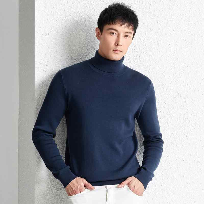セーター メンズ 男性用 ウール100% ニット トップス ハイネック タートルネック 厚手 秋冬 防寒 保温 リブ｜Tanzan 13,223円