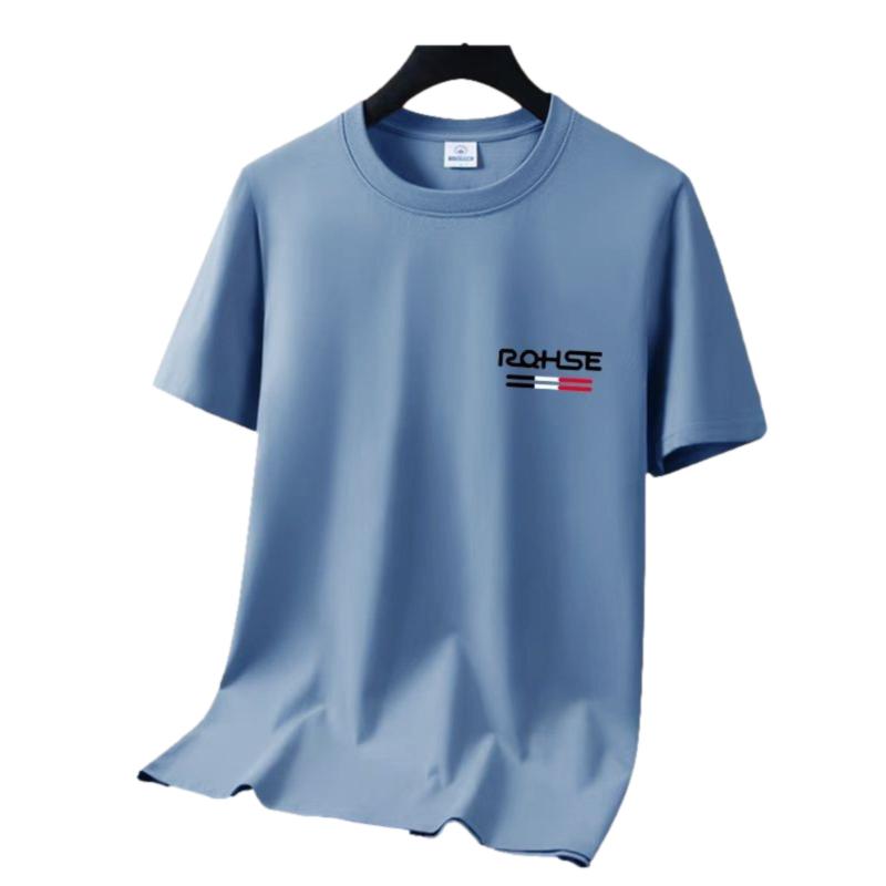 Tシャツ 男性用 半袖Tシャツ メンズ ラウンドネック プリント トップス カットソー 綿 混紡 薄手 普段使い 部屋着