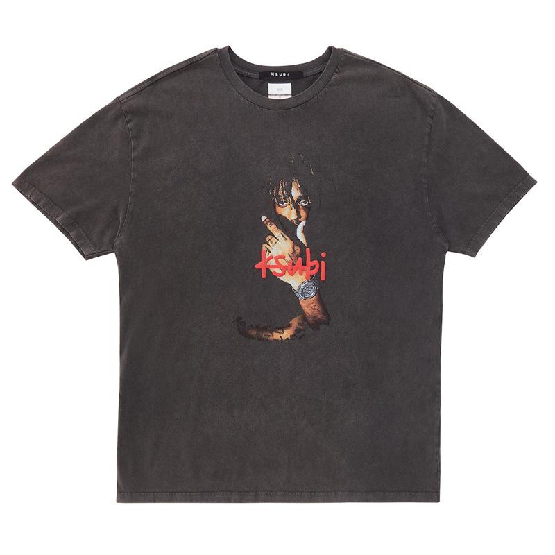 Tシャツ 男性用 コットン トップス ストリート アメカジ オーバーサイズ ゆったり ラウンドネック 半袖 プルオーバー 春物 プリント