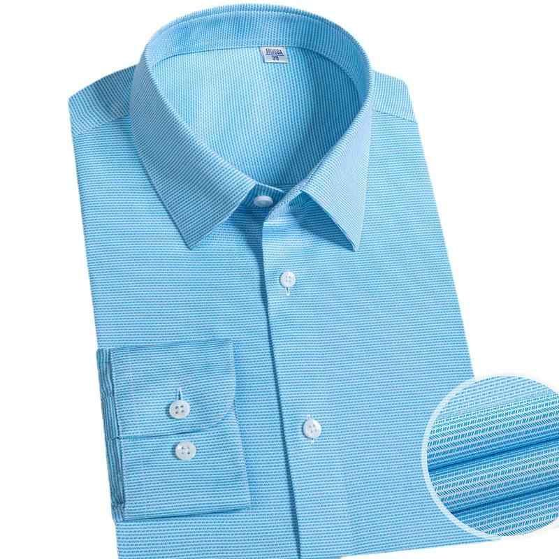 シャツ 男性用 長袖 高品質綿100% 形態安定 ストレッチ 礼服用 ストライプ ビジネス フォーマル 立襟 レギュラーカラー 春夏秋冬 オールシーズン 8,026円