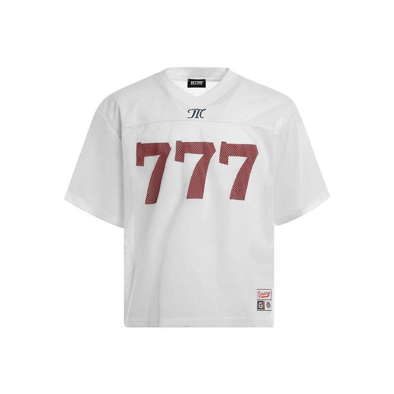Tシャツ 男性用 美式 レトロ 数字プリント 半袖 ポリエステル ゆったり 普段使い トップス 白 黒 紫 オレンジ