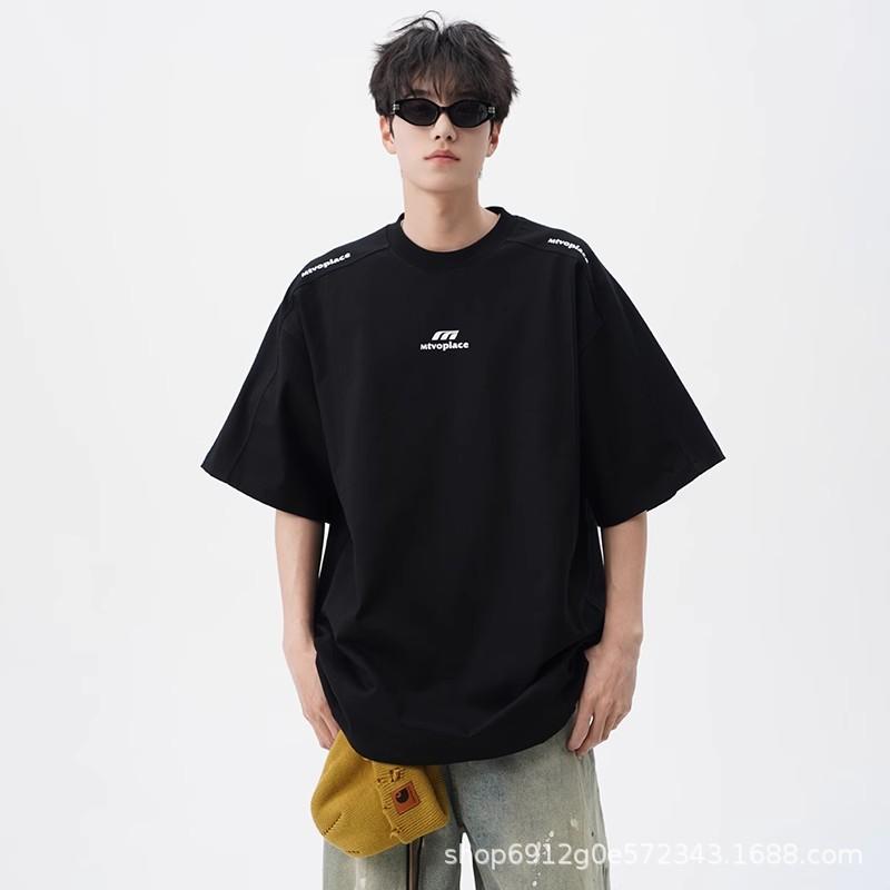 Tシャツ 男性用 春夏 半袖 コットン ストライプ 接触冷感 ?松 トップス