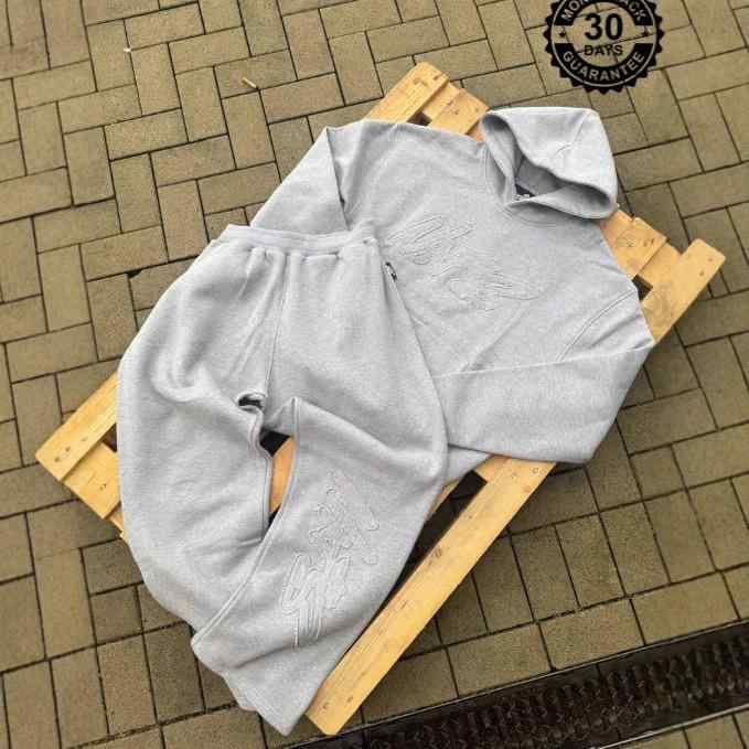 メンズ スウェット セットアップ 長袖 パーカー ロングパンツ プリント柄 男性用 普段使い 部屋着 リラックスウェア ポリエステル 春秋