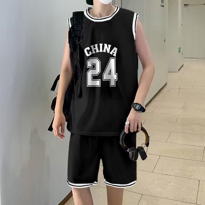 スポーツウェア 男性用 上下セット 半袖Tシャツ ハーフパンツ 大きいサイズ ゆったり 運動着 普段使い ポリエステル 春夏