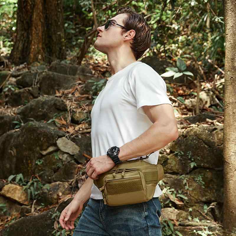 ウエストバッグ 男性用 多機能 ボディバッグ 迷彩柄 アウトドア 登山 サイクリング 旅行 スポーツ 耐摩耗性 盗難防止 ナイロン製 カジュアル