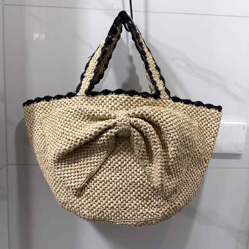 麦わら帽子 レディース かんかん帽御徒面子 ラフィア草 トートバッグ ショルダーバッグ 手編み 草編み 籠御徒面子 かご御徒面子 砂浜御徒面子 たまり場 旅する 大静電容量