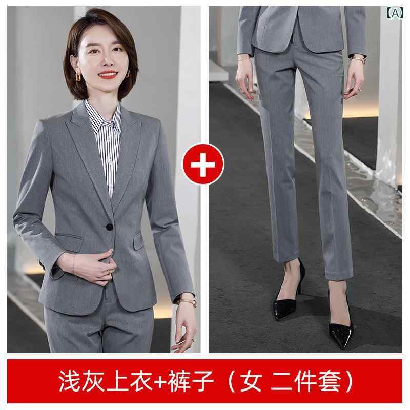 高級 スーツ 男性 ビジネス 紳士 正装 不動産 管理 マネージャー 作業 服 高級 薄い 灰色 スーツ|Tanzan