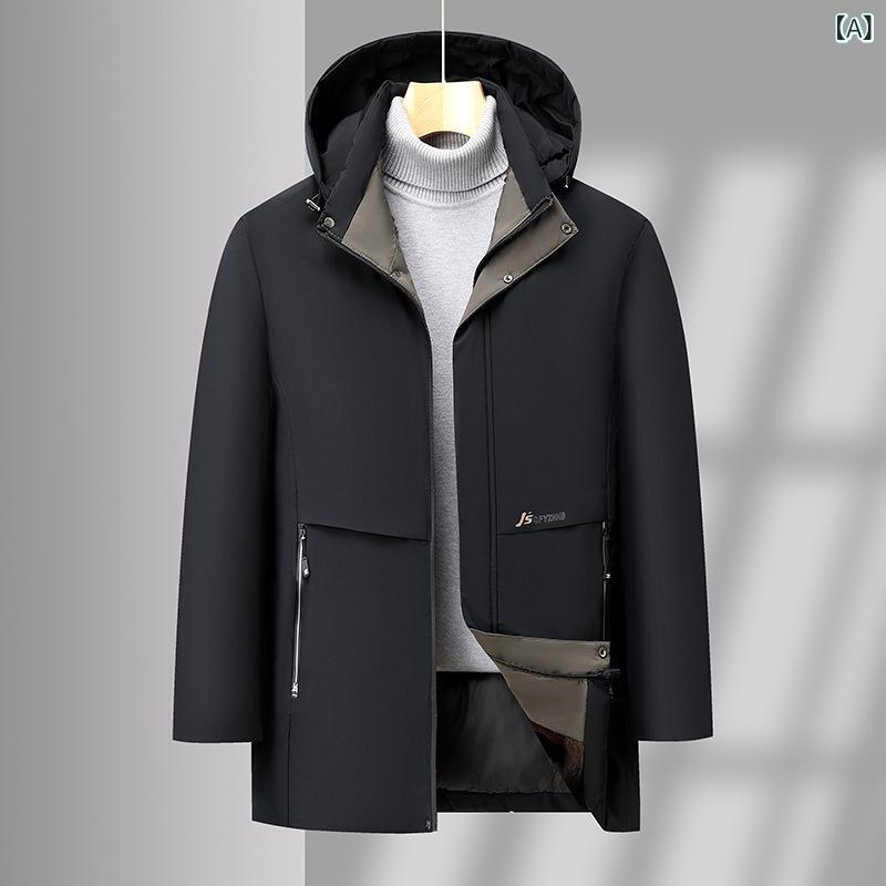 クロスボーダーベルベット 厚手 冬 コート メンズ 保温 綿服 中年 ビジネス カジュアル 高級 感 快適 綿入れ ブーム｜Tanzan