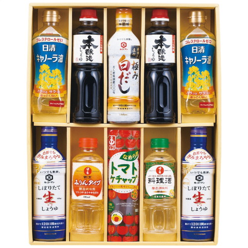 【送料無料・包装無料・のし無料】丸康 キッコーマン&調味料バラエティセット KSM-80N(A3)