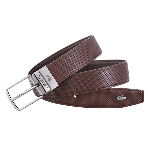 【送料無料・包装無料・のし無料】LACOSTE ベルト ダークブラウン LB80090(A5)