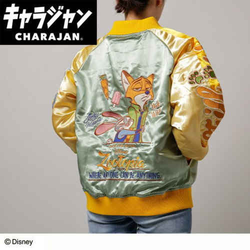 丸眞(マルシン) スカジャン(L) ディズニー ズートピアホールドバディ　男女兼用 キャラクター キャラジャン CHARAJAN 　2335090200