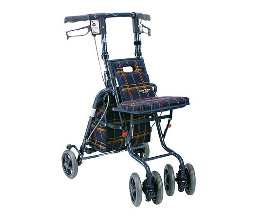 シルバーカー　サニーウォーカーＳＰ　格子ＮＢ（小）　4945528232068
