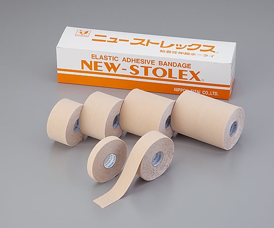 日本衛材 ニューストレックス(粘着性伸縮包帯) 2号 25mm×5m　NE-261 4976546006720