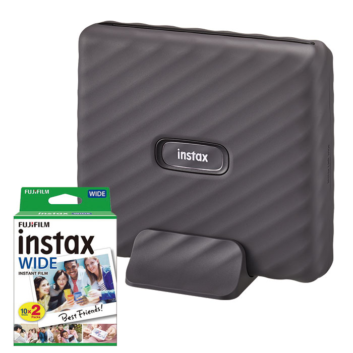 フィルム枚付 富士フィルム チェキリンクワイド モカグレイ Instax Link Wide Mocha Gray Fitzfishponds Com