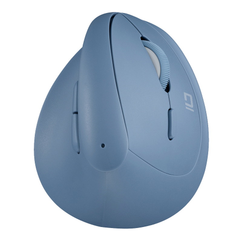 ナカバヤシ Digio2 Bluetooth対応 ミニエルゴ静音5ボタンBlueLEDマウス ブルー　MUS-BKF223BL