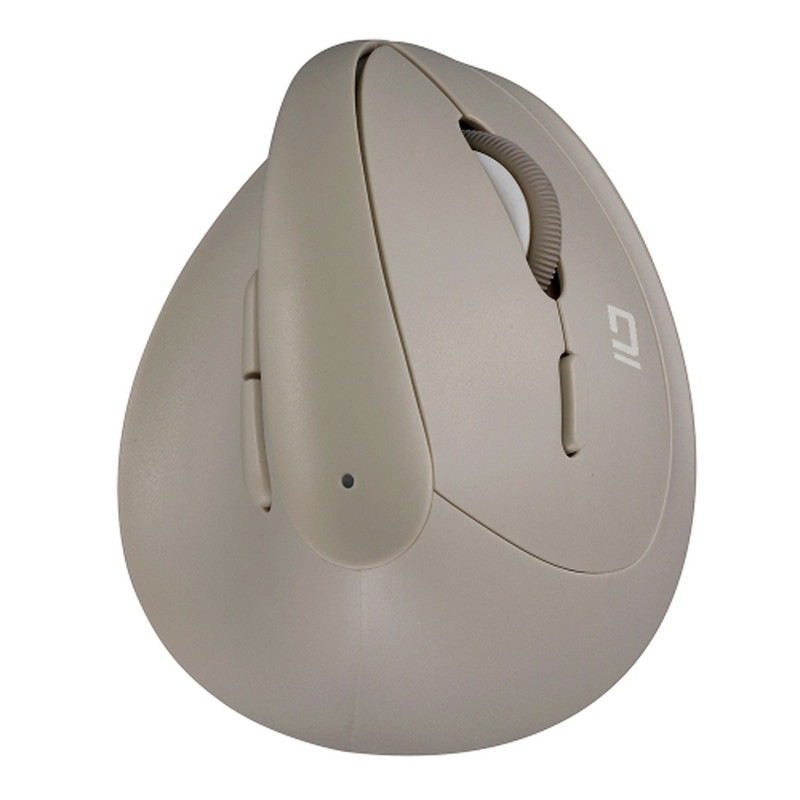 ナカバヤシ Digio2 Bluetooth対応 ミニエルゴ静音5ボタンBlueLEDマウス グレージュ　MUS-BKF223GY