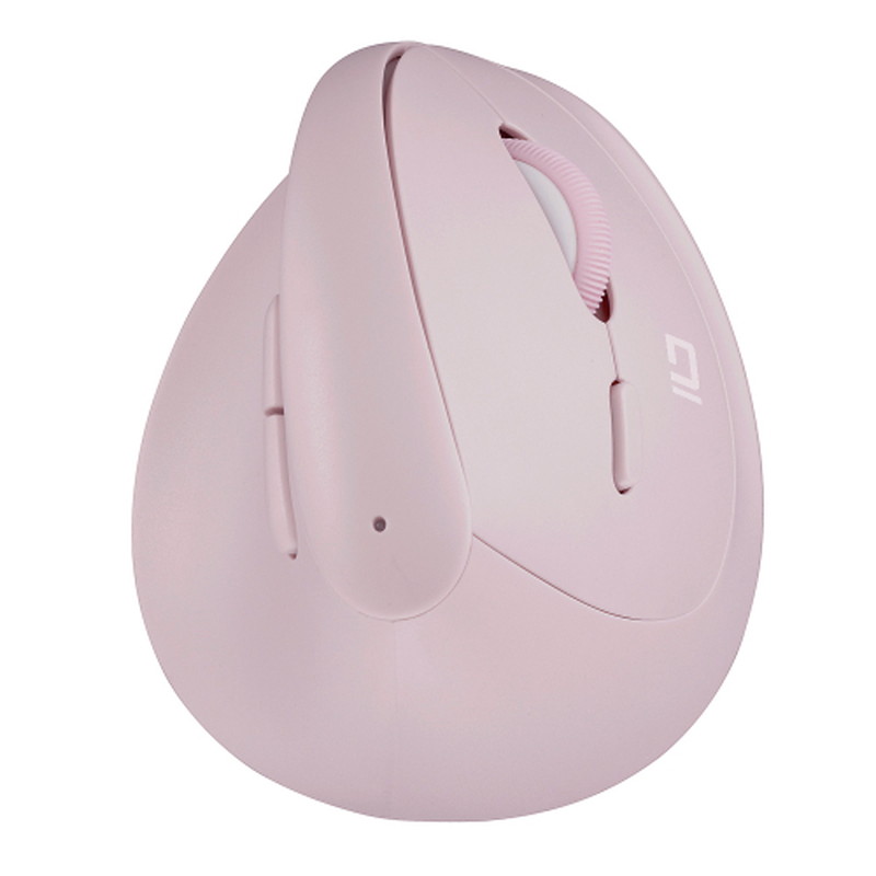 ナカバヤシ Digio2 Bluetooth対応 ミニエルゴ静音5ボタンBlueLEDマウス ピンク　MUS-BKF223P