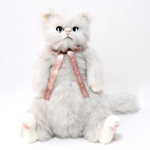 Cuddly カドリー BeBe(ベベ) 淡灰/B(約55cm 約850g) モンマルトルの素敵な仲間たち 猫ぬいぐるみ【日本製】