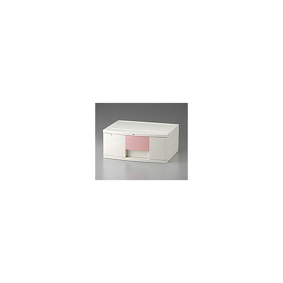ナビス（アズワン）　トレイBOX(鍵付) A3用ピンク 470×360×205mm　302H　4562108491921