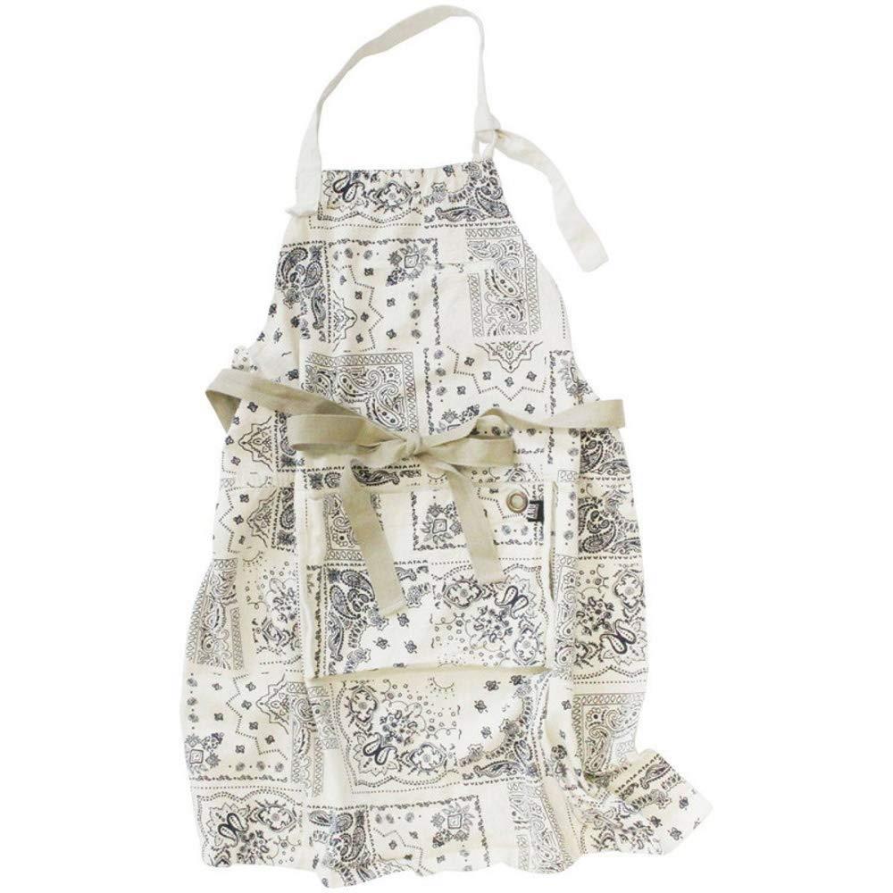 アンドパッカブルエプロンオシャレ収納ホワイトバンダナ88991