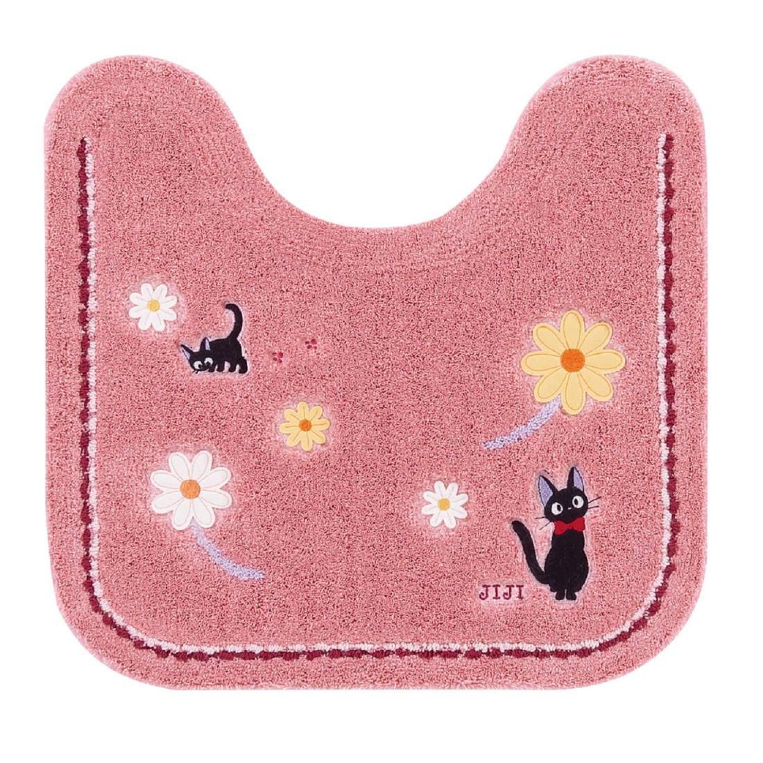 SenkoDesignStudio(S.D.S ) センコー 魔女の宅急便 花さんぽ トイレマット 約58×60cm ピンク キャラクター ジジ 猫 ジブリ 12765画像