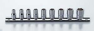 山下工業研究所(Ko-ken) ソケットレールセット 12角 RS2405A/9 差込角:6.35mm 9点 1セット