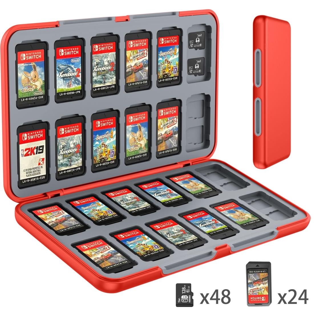 switch ゲームケース Nintendo Switch専用カードケース カードポケット24 スーパー