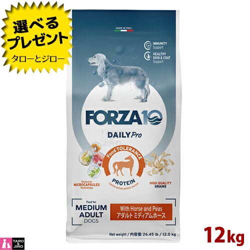 【尖んがり10倍】【選べるおまけ付】FORZA10 (フォルツァ10) デイリー労働者階級 成年者 並み並み 導管 12kg 予防注射の思わしい守りつづける 人はだ＆厚地の外套の世話をする 成犬用 ドッグフード